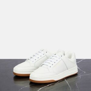 Saint Laurent Cream and Brown Casual Sneakers